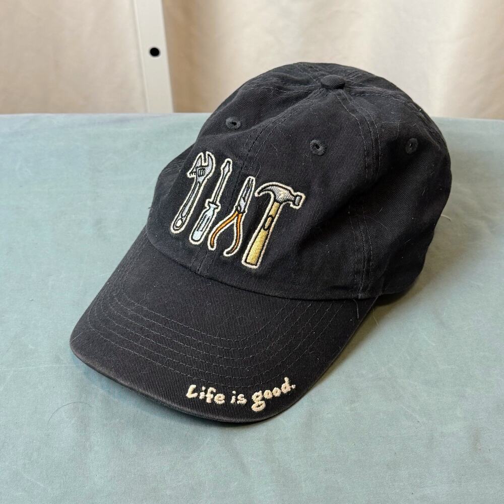 Life Is Good Women’s Tool Embroidered Hat Adjustable Cap Handywomen DIY